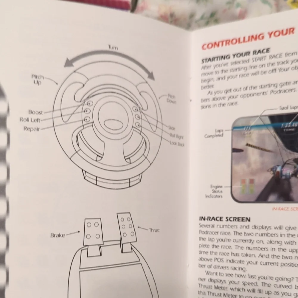 Star Wars Episode I Racer Owner's Manual - Blue